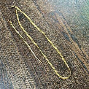 Ellie veil necklace and bracelet.